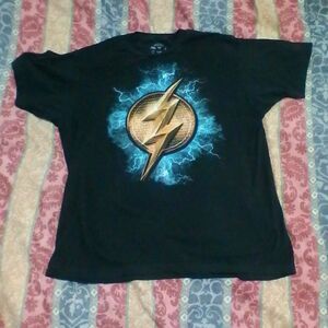 Justice League Shirt Medium black mens short sleeve graphic print adult pullover